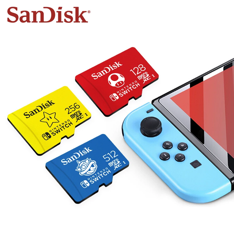 SanDisk Nintendo-Licensed MicroSD Card for Nintendo Switch Mario TF card 128GB 256GB 512GB High Speed 100MB/s Flash Memory Card
SanDisk Nintendo-Licensed MicroSD Card for Nintendo Switch Mario TF card 128GB 256GB 512GB High Speed 100MB/s Flash Memory Card