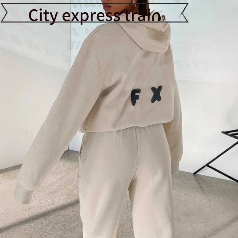 Women's Casual Long Pants Hoodie Set Letter Embroidery Loose Fit Thickened Long Sleeve Printed Sweatshirt And Pants Ensemble
Women's Casual Long Pants Hoodie Set Letter Embroidery Loose Fit Thickened Long Sleeve Printed Sweatshirt And Pants Ensemble