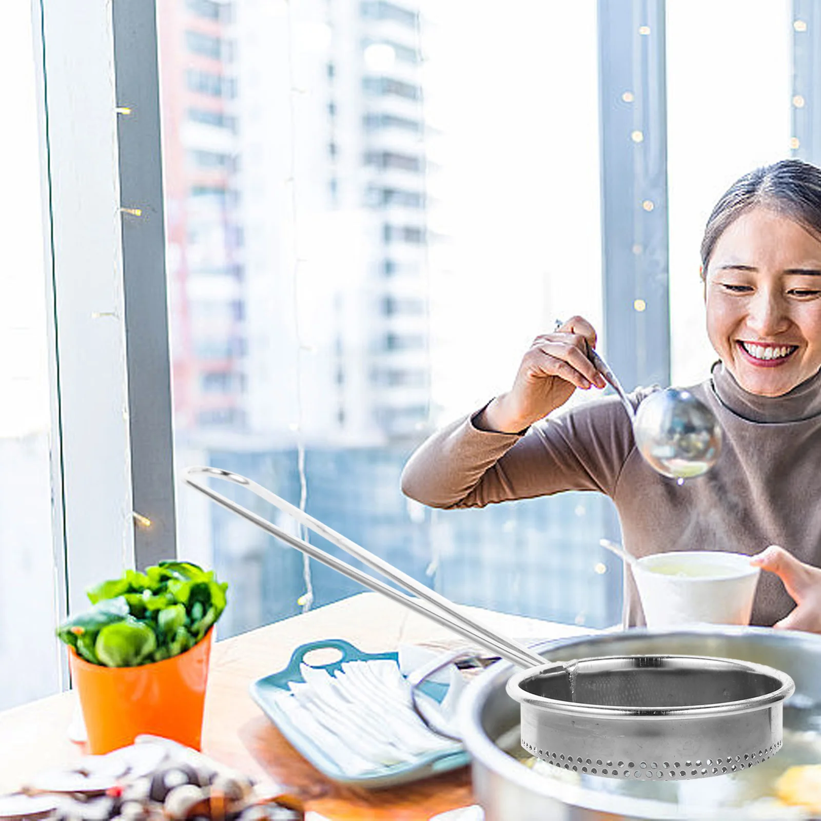 Stainless Steel Hot Pot Colander Ramen Noodle Large Capacity Mesh Filtration Easy Storage Scooping Oil Filtering Kitchen
Stainless Steel Hot Pot Colander Ramen Noodle Large Capacity Mesh Filtration Easy Storage Scooping Oil Filtering Kitchen