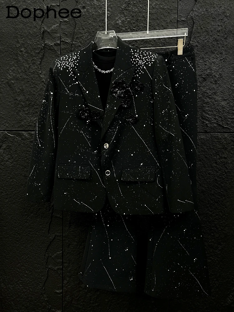 High-end Starry Sky Shoulder Padded Suit Sets Men's 2026 Spring New Fashion Hot Diamond Design Shiny Handsome Trend Suit Jackets
High-end Starry Sky Shoulder Padded Suit Sets Men's 2026 Spring New Fashion Hot Diamond Design Shiny Handsome Trend Suit Jackets