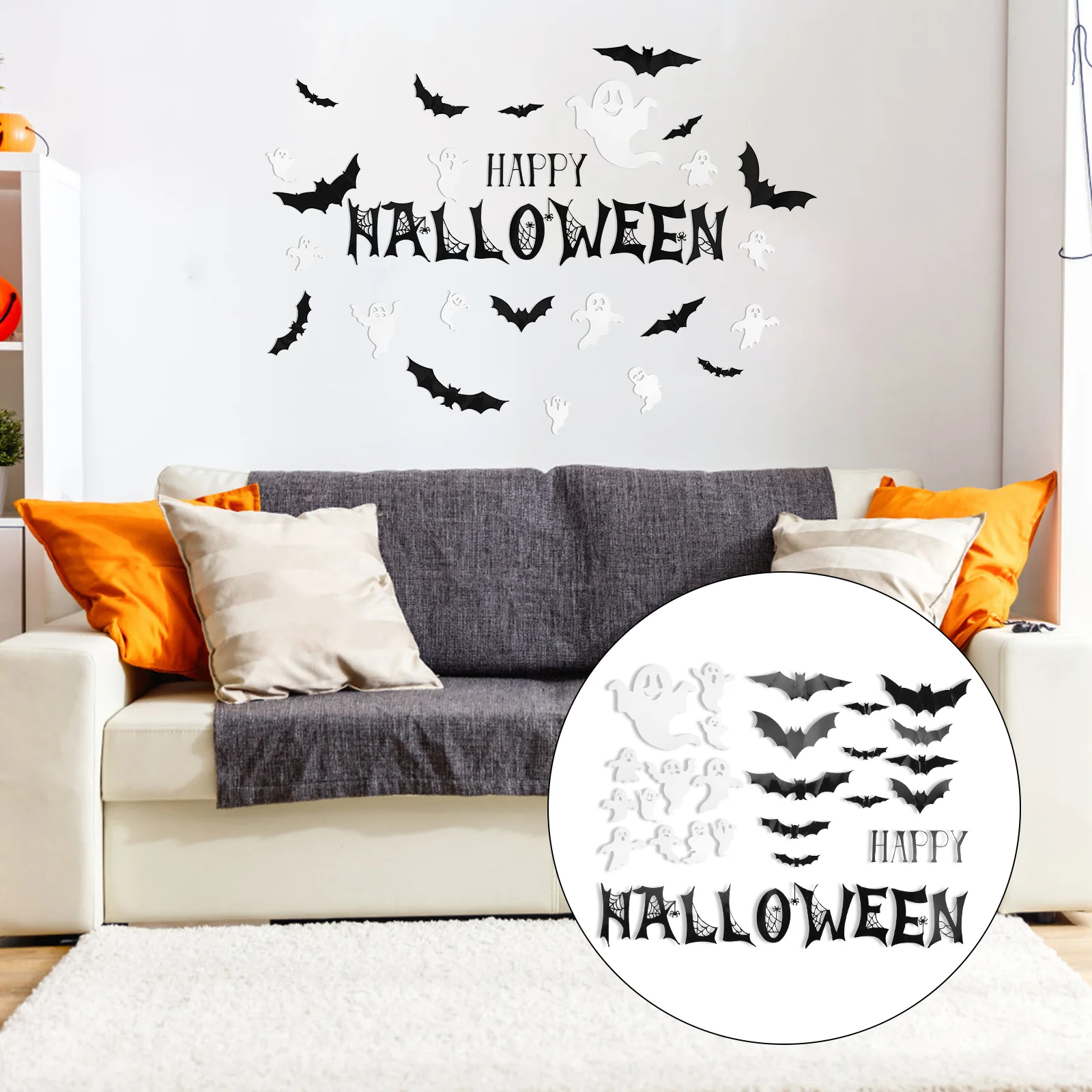 3D Bat Wall Stickers Scary Decals Decor Halloween Party Supplies Decorations Large Size
3D Bat Wall Stickers Scary Decals Decor Halloween Party Supplies Decorations Large Size