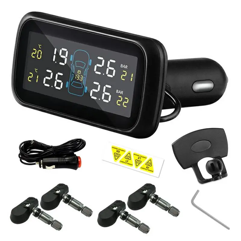 TPMS Tire Pressure Monitor Easy To Install Tire Pressure Reading System Real-time Detection Tire Pressure And Temperature
TPMS Tire Pressure Monitor Easy To Install Tire Pressure Reading System Real-time Detection Tire Pressure And Temperature