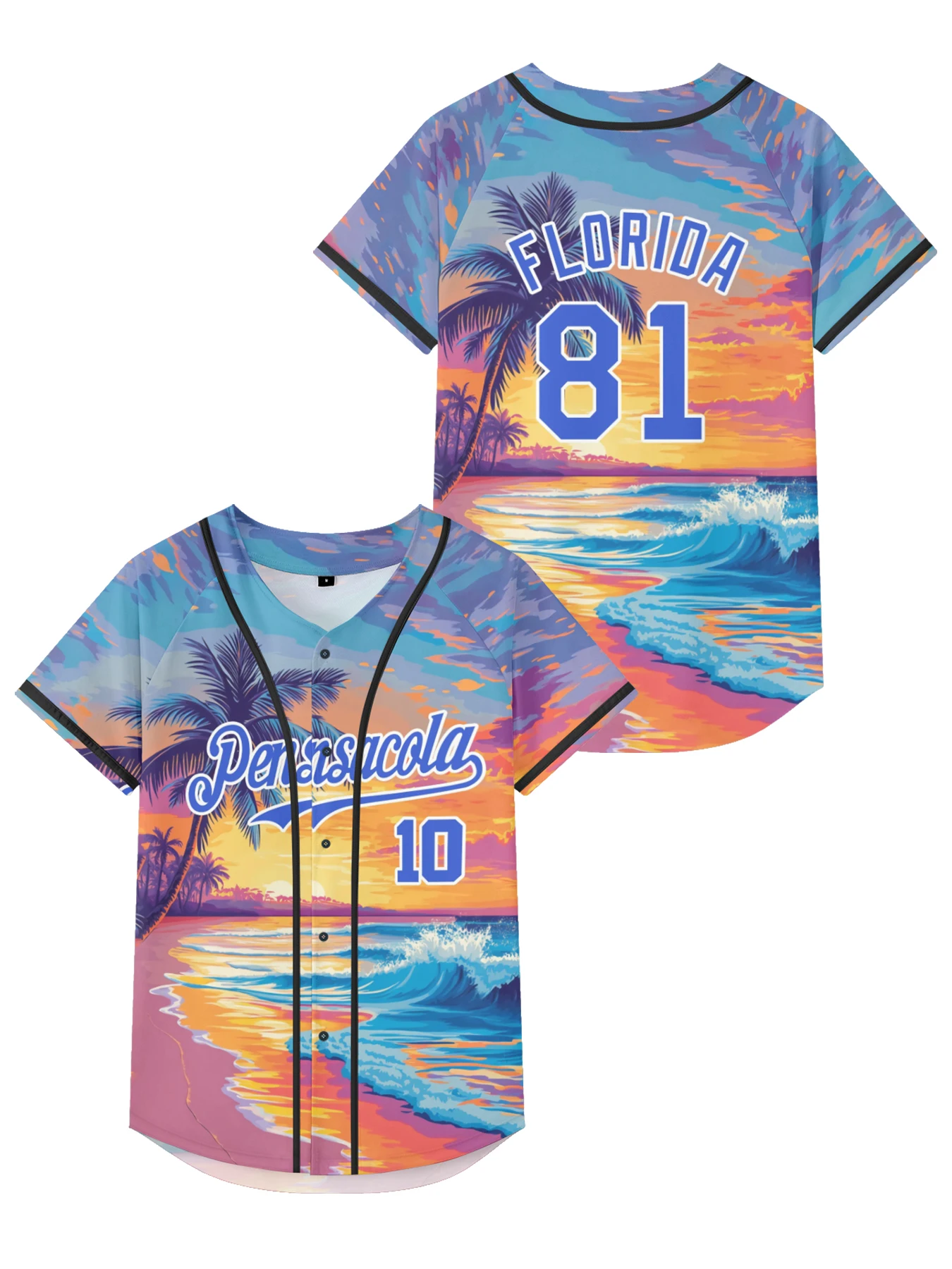 Casual Men jersey Florida Jacket Vaporwave Baseball jersey City Name Print Number 81 short sleeve button down tops
Casual Men jersey Florida Jacket Vaporwave Baseball jersey City Name Print Number 81 short sleeve button down tops