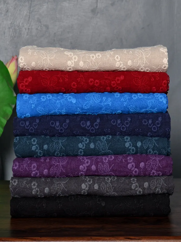 Rural Sle Double Layer Thiened Cotton Linen Embroidered Fabric for Winter Clothing Coat Dring Home Decor DIY
Rural Sle Double Layer Thiened Cotton Linen Embroidered Fabric for Winter Clothing Coat Dring Home Decor DIY