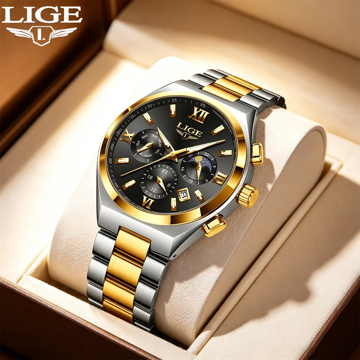 LIGE 2026 Mens Watches Clock Sports Waterproof Luminous Chronograph Date Watch For Man Stainless Steel Quartz Men's Watches
LIGE 2026 Mens Watches Clock Sports Waterproof Luminous Chronograph Date Watch For Man Stainless Steel Quartz Men's Watches