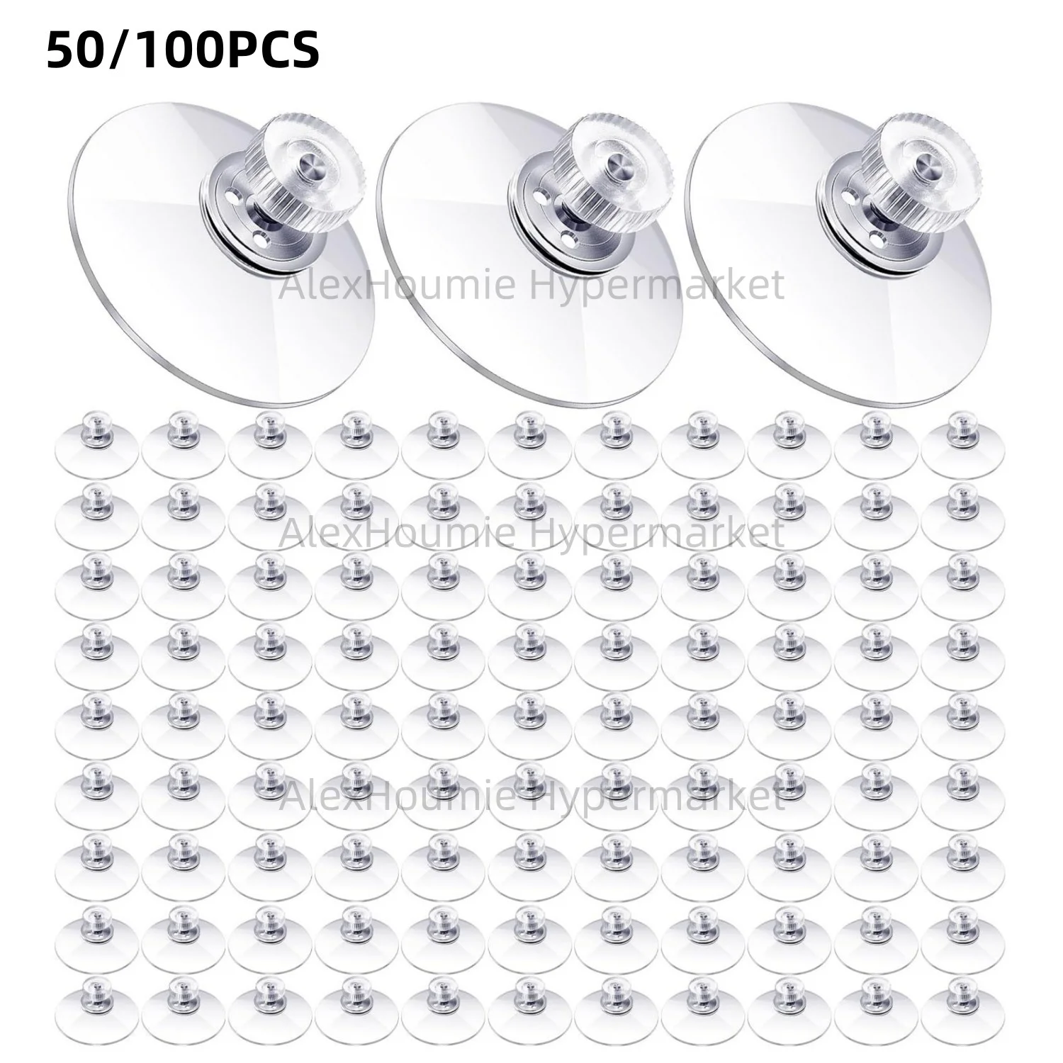 50/100PCS Screw Suction Cups Glass Suction Pads 25/32/41/53mm Clear PVC Plastic Sucker Pads Holder for Bathroom Wall Window
50/100PCS Screw Suction Cups Glass Suction Pads 25/32/41/53mm Clear PVC Plastic Sucker Pads Holder for Bathroom Wall Window