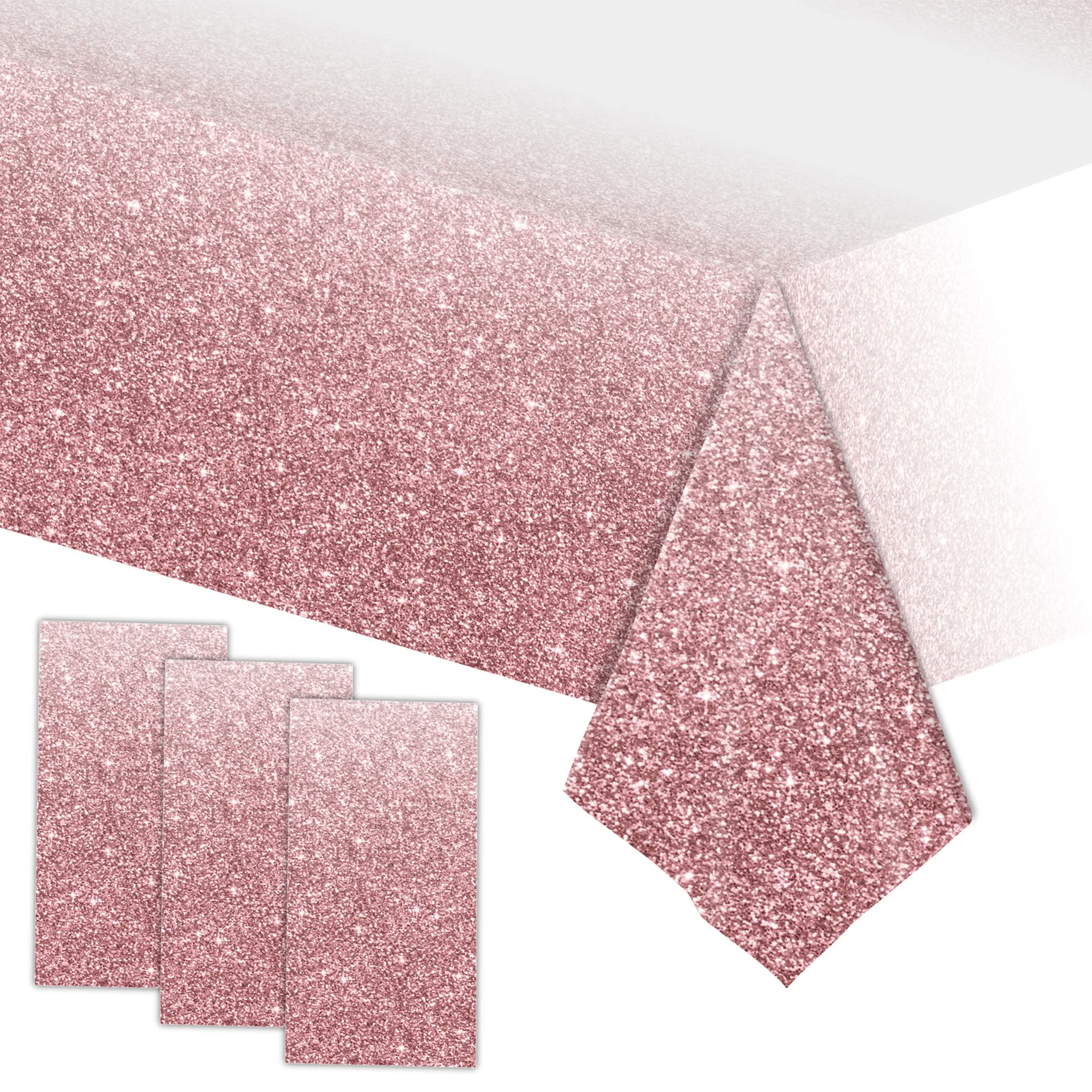 Gradient Pink Party Tablecloth Shining Purple Girl Birthday Party Wedding Party Decoration Disposable PE Tablecloth Supplies
Gradient Pink Party Tablecloth Shining Purple Girl Birthday Party Wedding Party Decoration Disposable PE Tablecloth Supplies