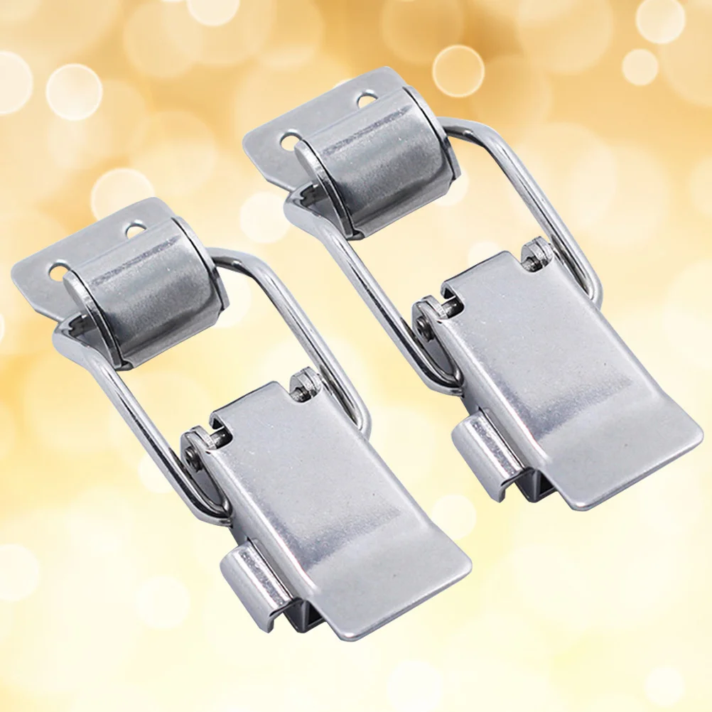 2Pcs Adjustable Stainless Steel Self-Locking Toggle Latches Spring Lever Clamps Heavy Duty Pull Latches for Electrocar
2Pcs Adjustable Stainless Steel Self-Locking Toggle Latches Spring Lever Clamps Heavy Duty Pull Latches for Electrocar