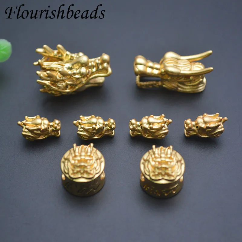 Wholesale 30pcs/lot Metal Lucky Dragon Beads Gold Plated Charms Loose Bead Jewelry Making DIY Bracelets Necklace Accessory
Wholesale 30pcs/lot Metal Lucky Dragon Beads Gold Plated Charms Loose Bead Jewelry Making DIY Bracelets Necklace Accessory
