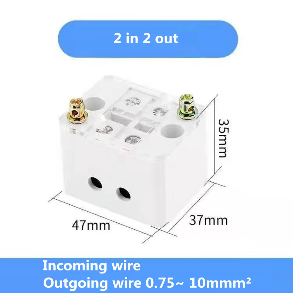Single Phase 2-in 2/4/8/12 Outgoing Terminal Box Household Insulation Distribution Box 220V Junction Box Terminals Block
Single Phase 2-in 2/4/8/12 Outgoing Terminal Box Household Insulation Distribution Box 220V Junction Box Terminals Block