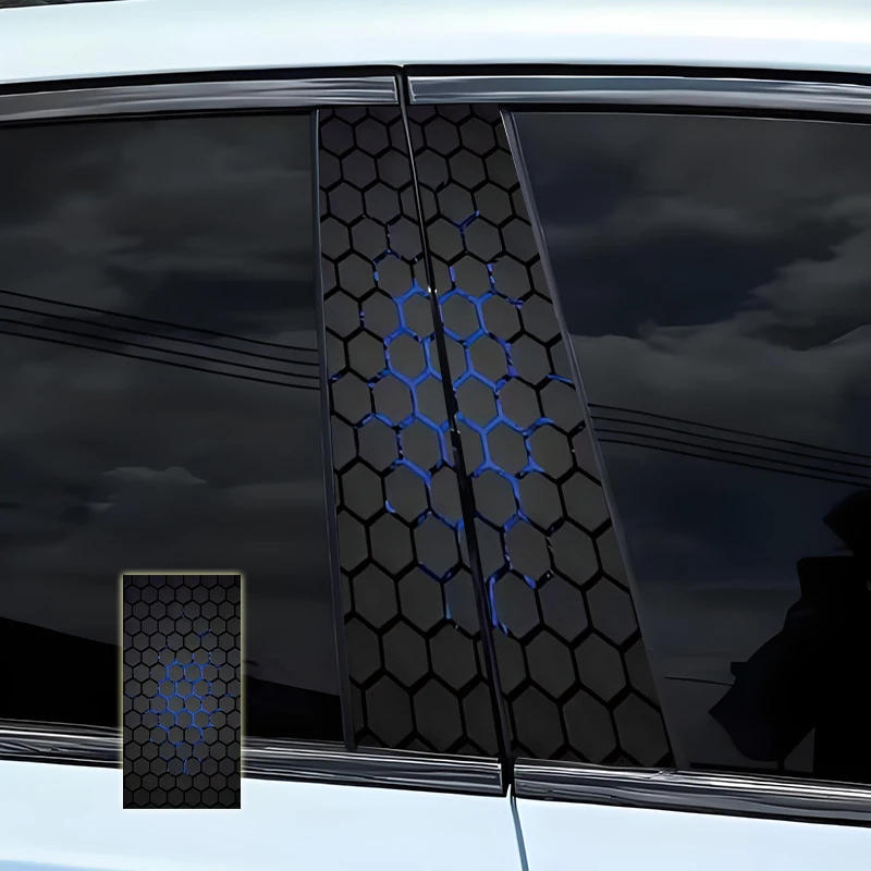 2PC Style Honeycomb Hexagon Car B-pillar Stickers Car Center Column Decoration Cover Scratches Waterproof Decals Car Accessories
2PC Style Honeycomb Hexagon Car B-pillar Stickers Car Center Column Decoration Cover Scratches Waterproof Decals Car Accessories
