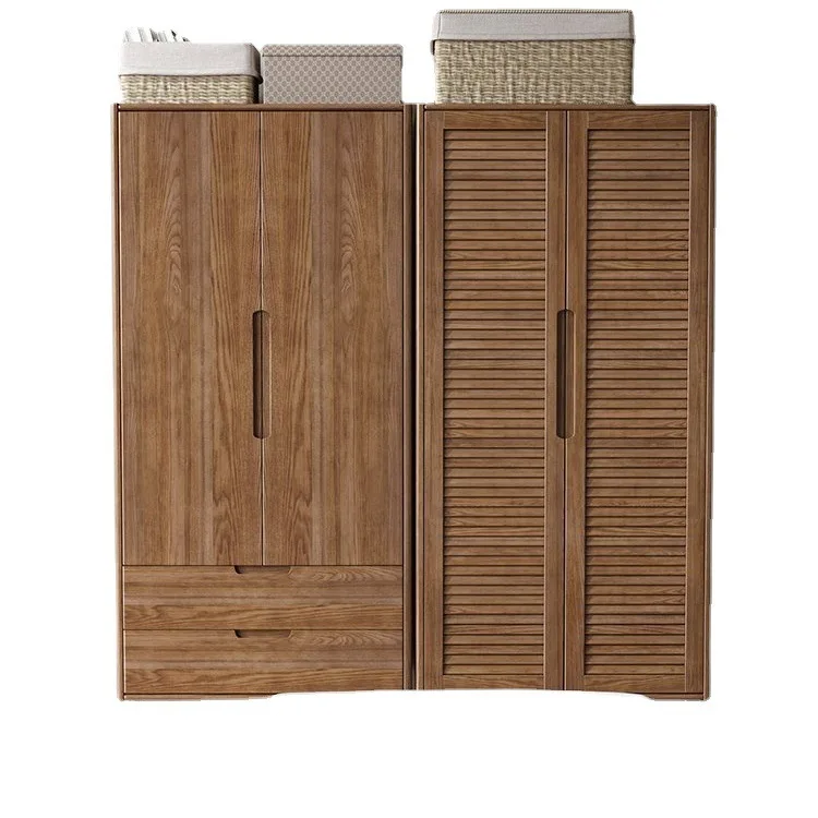 Customizable Nordic led luxury solid wood wardrobe household bedroom Japanese two-door wardrobe with pumped storage
Customizable Nordic led luxury solid wood wardrobe household bedroom Japanese two-door wardrobe with pumped storage