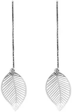 LSLYTQ Women's Earrings 925 Drop Earrings Leaves Elegant Earring Personalized
LSLYTQ Women's Earrings 925 Drop Earrings Leaves Elegant Earring Personalized