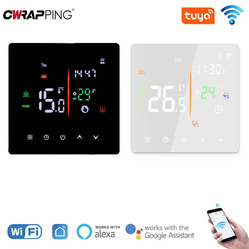 Smart WiFi Thermostat Hygrometer with Child Lock for Water Floor Heating Energy Saving Temperature Control System Home Apartment
Smart WiFi Thermostat Hygrometer with Child Lock for Water Floor Heating Energy Saving Temperature Control System Home Apartment