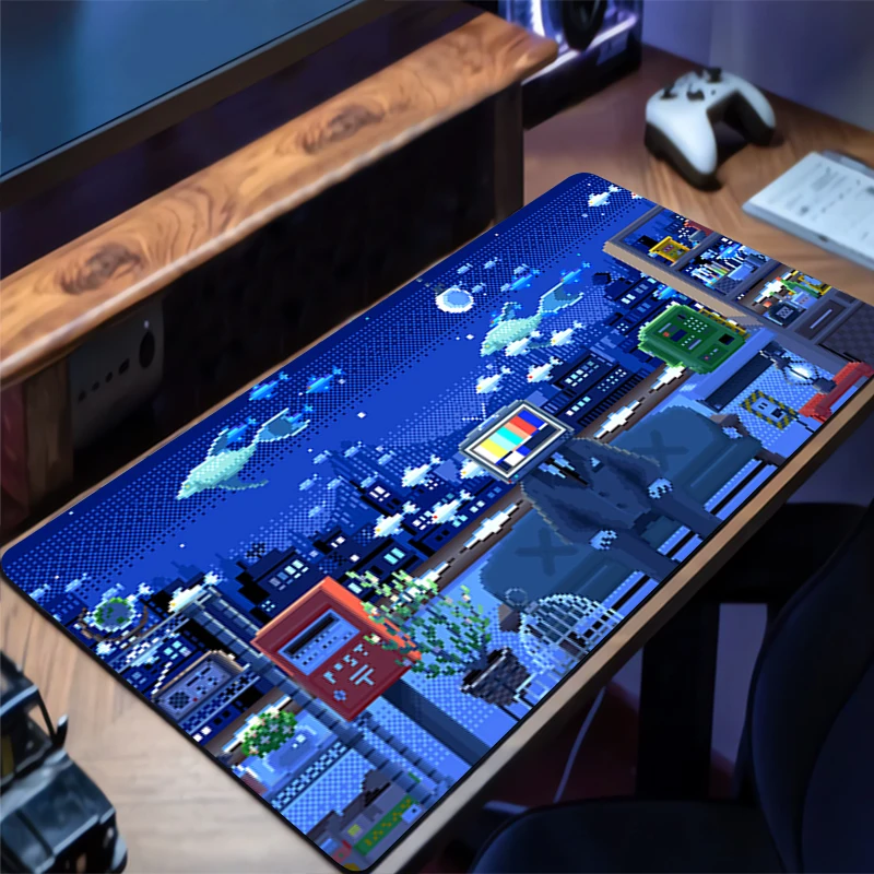 Mouse Pad Multi Size Gamer Keyboard Pad Pixel Art Landscape Desk Mats Extended Mausepad Office PC Gaming Accessories Mousepad