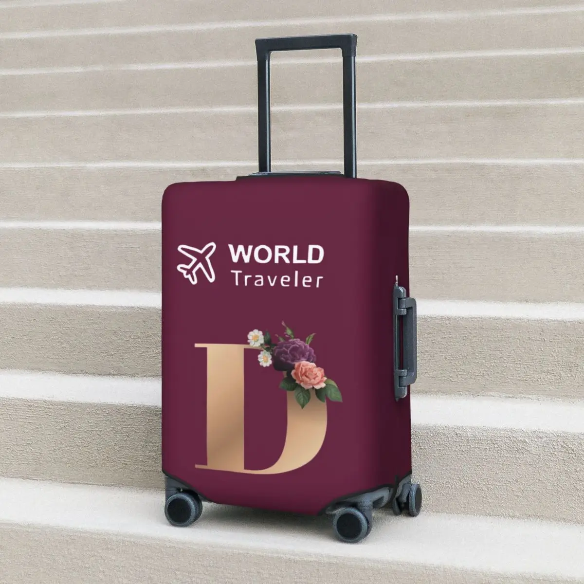 Gold Flower Letter D Print Suitcase Cover Fashion Dust Proof Practical Cruise Trip Protection Luggage Supplies Flight
Gold Flower Letter D Print Suitcase Cover Fashion Dust Proof Practical Cruise Trip Protection Luggage Supplies Flight