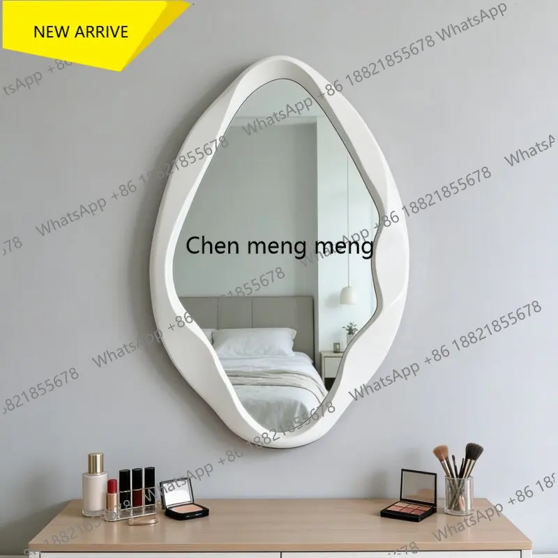 F185 Nordic cream style smart bathroom mirror special-shaped wall-mounted anti-fog makeup mirror homestay design
F185 Nordic cream style smart bathroom mirror special-shaped wall-mounted anti-fog makeup mirror homestay design
