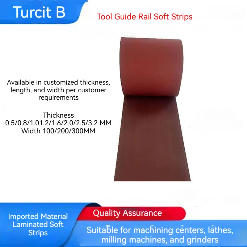 RED TURCIT B CNC PTFE Replacement Slideway 0.8/1.0/1.2/1.5/2.0/2.5/3.2mm Thickness X 100/200/300mm Width for CNC Machine
RED TURCIT B CNC PTFE Replacement Slideway 0.8/1.0/1.2/1.5/2.0/2.5/3.2mm Thickness X 100/200/300mm Width for CNC Machine