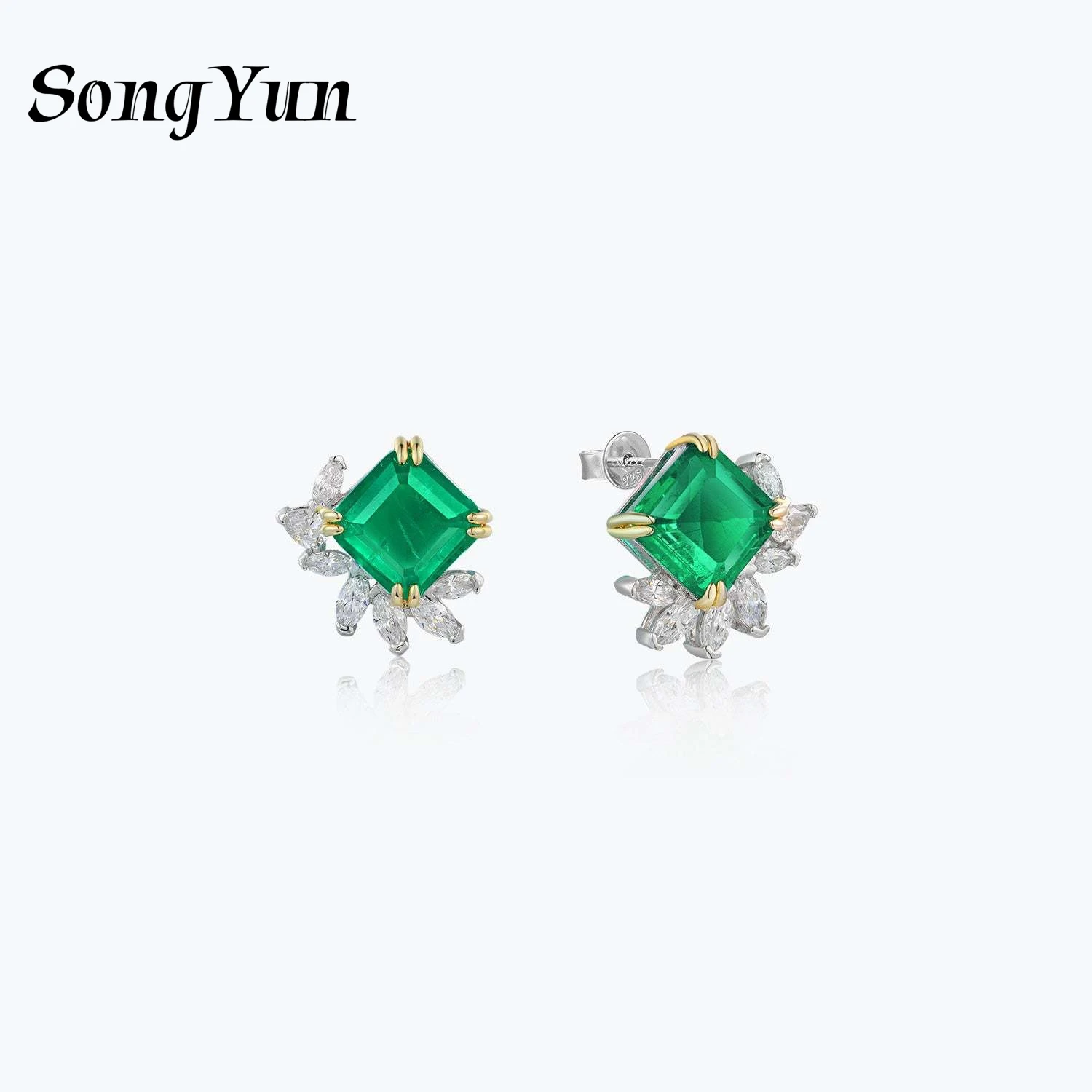 SONGYUN Luxury Jewelry 925 Sterling Silver Earrings Zircon 5A Cluster Evening for Ladies 18K Gold Plated Fine Jewelry Earring
SONGYUN Luxury Jewelry 925 Sterling Silver Earrings Zircon 5A Cluster Evening for Ladies 18K Gold Plated Fine Jewelry Earring