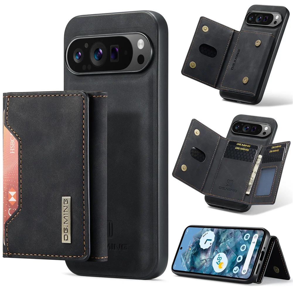 DG.Ming Luxury 2 in 1 Phone Case For Google Pixel 9 Pro XL 9Pro Magnetic Leather Split Type Wallet Back Cover
DG.Ming Luxury 2 in 1 Phone Case For Google Pixel 9 Pro XL 9Pro Magnetic Leather Split Type Wallet Back Cover