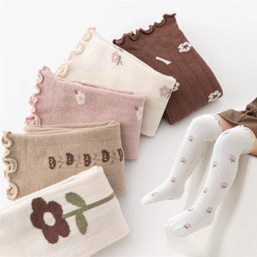 New Korean Flower Striped Knee High Long Stockings Warm Thermal Leggings Socks Tights for Baby Girls
New Korean Flower Striped Knee High Long Stockings Warm Thermal Leggings Socks Tights for Baby Girls
