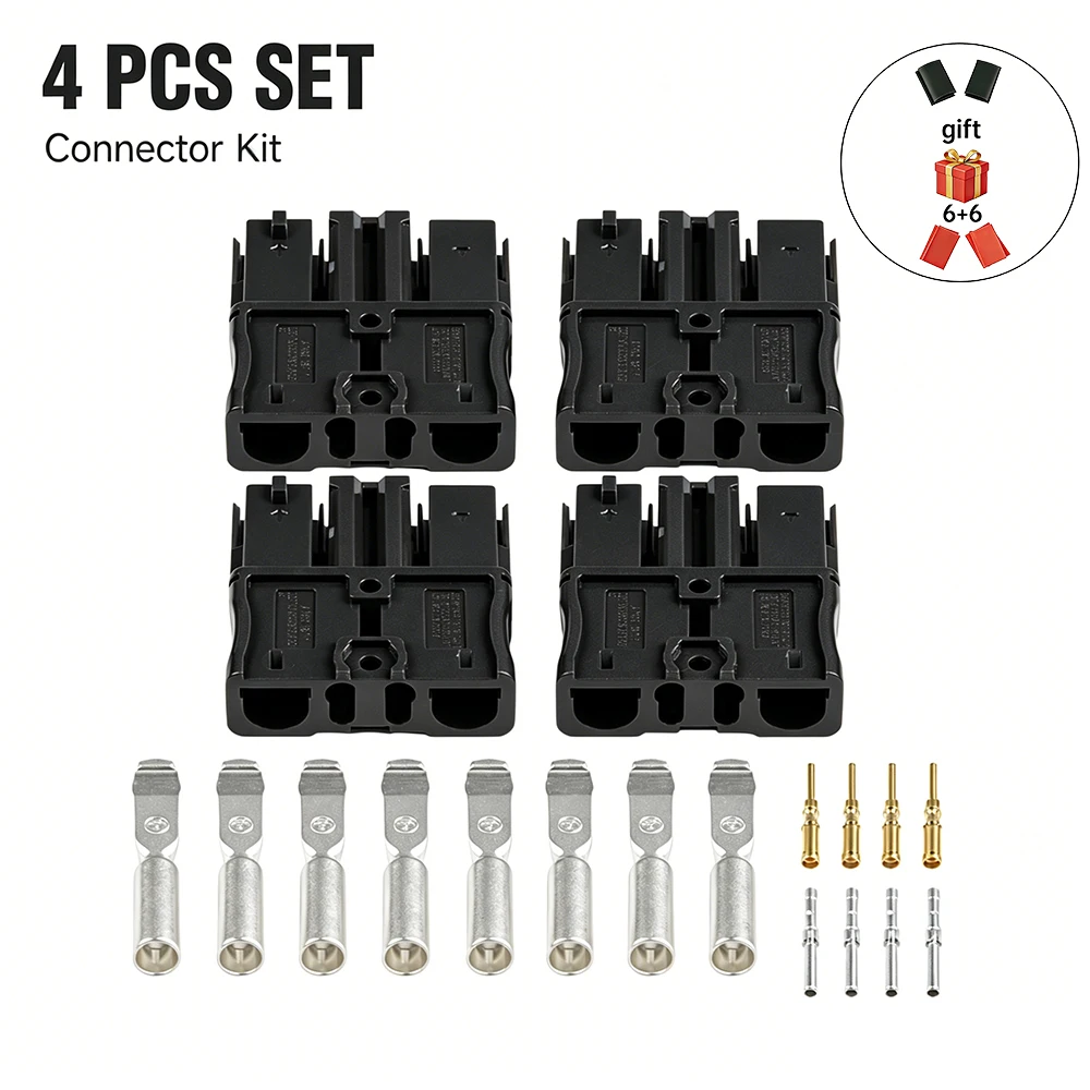 75A 600V 2-Pole Lithium Battery Forklift Connector Set 2/4PCS Balck&Brown Heavy Duty Quick Connect Power Connector Kit
75A 600V 2-Pole Lithium Battery Forklift Connector Set 2/4PCS Balck&Brown Heavy Duty Quick Connect Power Connector Kit