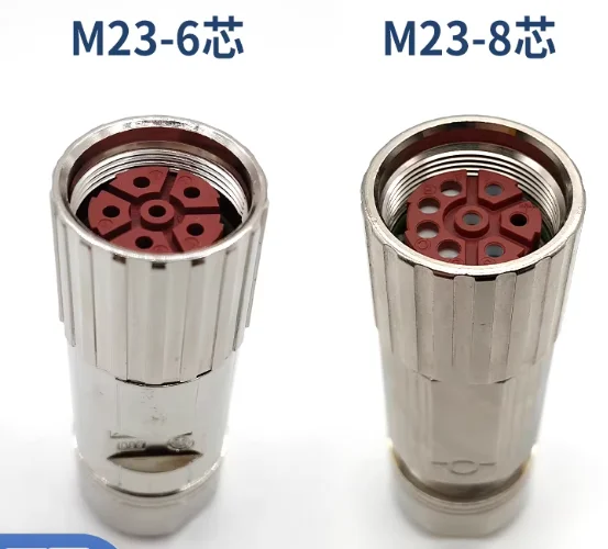 1pcs M23 connector compatible with Siemens S120 servo motor power cable, 6-core and 8-core plug 0LU00
1pcs M23 connector compatible with Siemens S120 servo motor power cable, 6-core and 8-core plug 0LU00