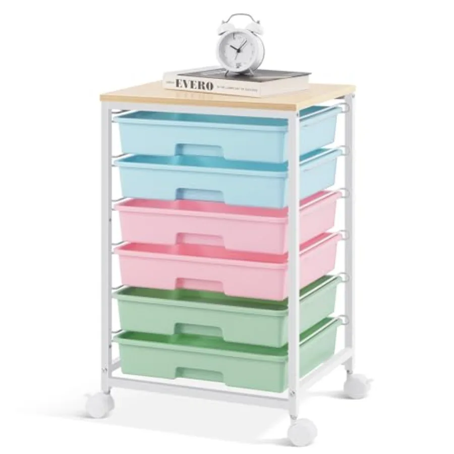 Rolling Cart with Drawers, Utility Cart with, Rolling Storage Cart with Drawers and Wooden Tabletop and Lockable Wheel
Rolling Cart with Drawers, Utility Cart with, Rolling Storage Cart with Drawers and Wooden Tabletop and Lockable Wheel