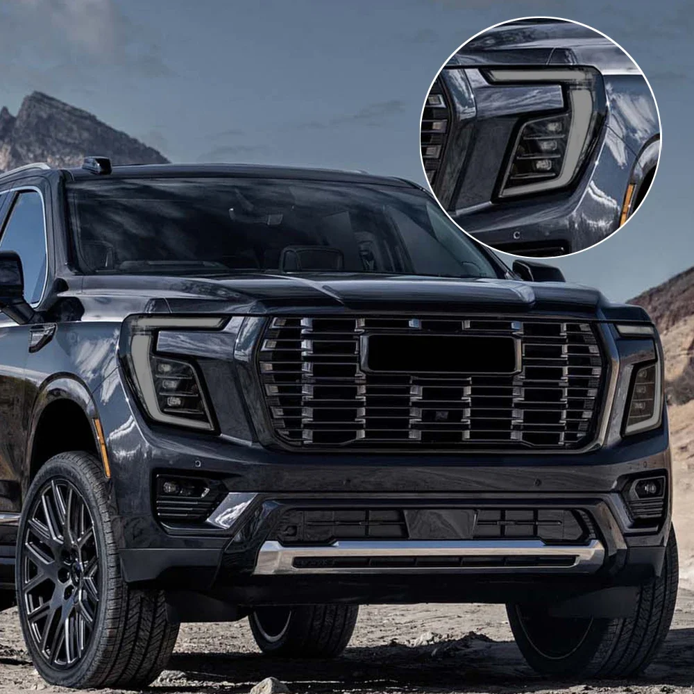 For GMC Yukon 2015-2024 High Gloss Smoke Black Pre-Cut Headlight Protection Film TPU PPF Kit Anti-Scratch Vinyl Wrap Cover
For GMC Yukon 2015-2024 High Gloss Smoke Black Pre-Cut Headlight Protection Film TPU PPF Kit Anti-Scratch Vinyl Wrap Cover