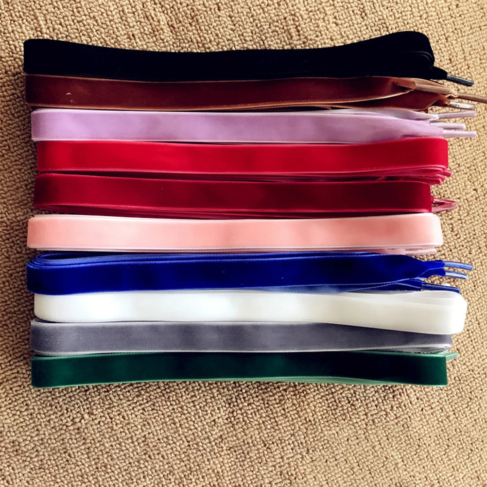 2 Pairs 16cm Premium Velvet Shoelaces Wide Flat Shoe Lace Accessories Claret Blue For Boots Sneakers Loafers Slipons
2 Pairs 16cm Premium Velvet Shoelaces Wide Flat Shoe Lace Accessories Claret Blue For Boots Sneakers Loafers Slipons