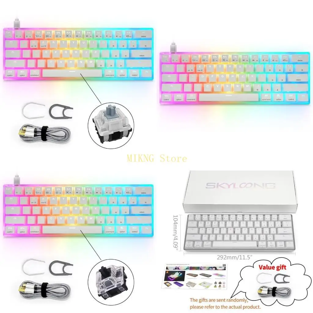 AK61 60% клавиш переключатель RGB подсветка программируемая механическая игровая клавиатура для офиса для 3-контактная лучшая распродажа
AK61 60% клавиш переключатель RGB подсветка программируемая механическая игровая клавиатура для офиса для 3-контактная лучшая распродажа