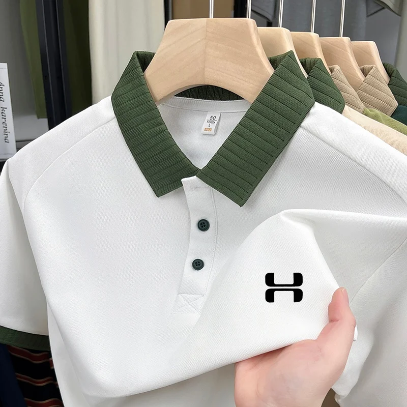 New Men's Luxury Brand Lapel Polo Shirt Summer Fashion Letter Print Short Sleeve T-Shirt Comfort Business Casual Men's Clothing
New Men's Luxury Brand Lapel Polo Shirt Summer Fashion Letter Print Short Sleeve T-Shirt Comfort Business Casual Men's Clothing