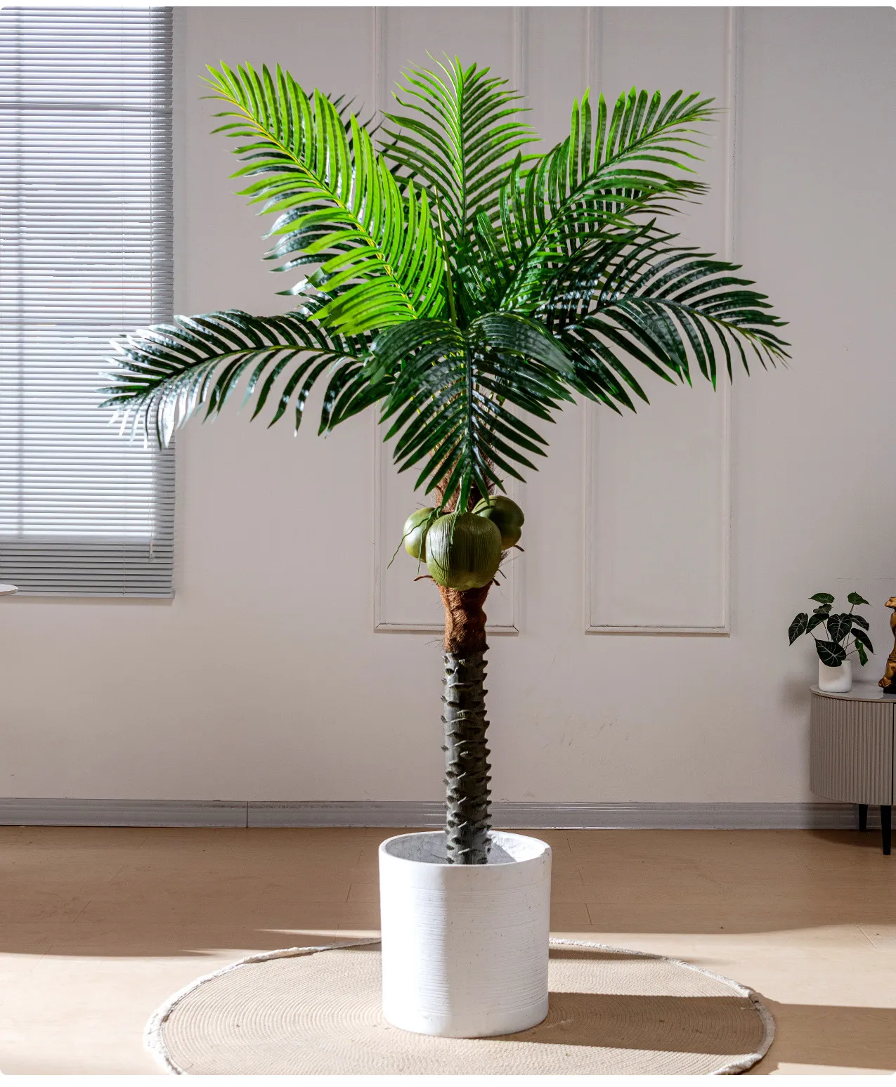 Yjq premium palm tree bionic plant landscaping potted plant indoor green plant living room decoration ornament
Yjq premium palm tree bionic plant landscaping potted plant indoor green plant living room decoration ornament