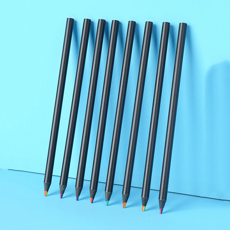 12pcs/set Black Wood 7 in 1 Rainbow Colored Pencil for Children Drawing Stationery
12pcs/set Black Wood 7 in 1 Rainbow Colored Pencil for Children Drawing Stationery