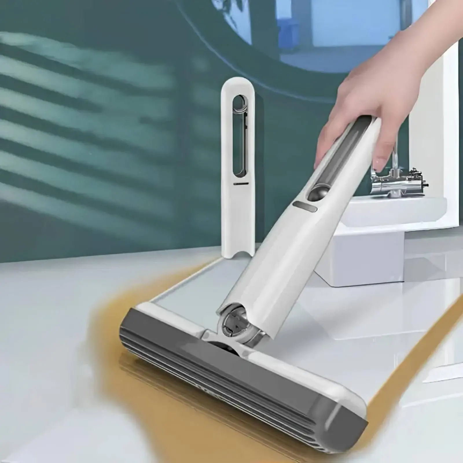 Automatic-Wringing Mini Mop Wet and Dry Use Portable Sponge Mop Handheld Sponge Brush Easy Storage Desktop Cleaning Squeegee
Automatic-Wringing Mini Mop Wet and Dry Use Portable Sponge Mop Handheld Sponge Brush Easy Storage Desktop Cleaning Squeegee