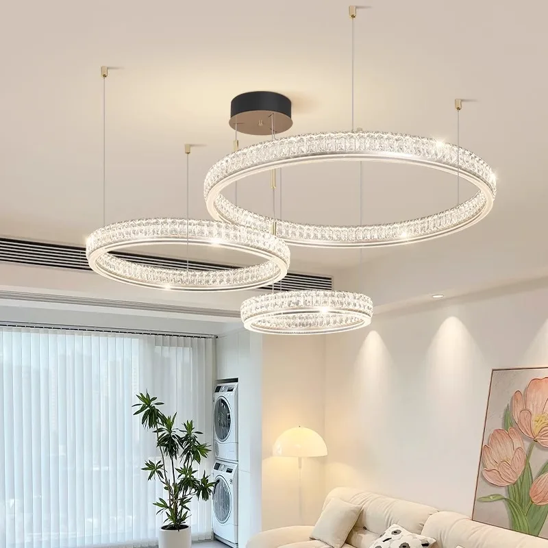 Modern Silver Round Crystal Chandelier for Home Decor, Living Room, Dining Room, Height Adjustable, Customizable
Modern Silver Round Crystal Chandelier for Home Decor, Living Room, Dining Room, Height Adjustable, Customizable