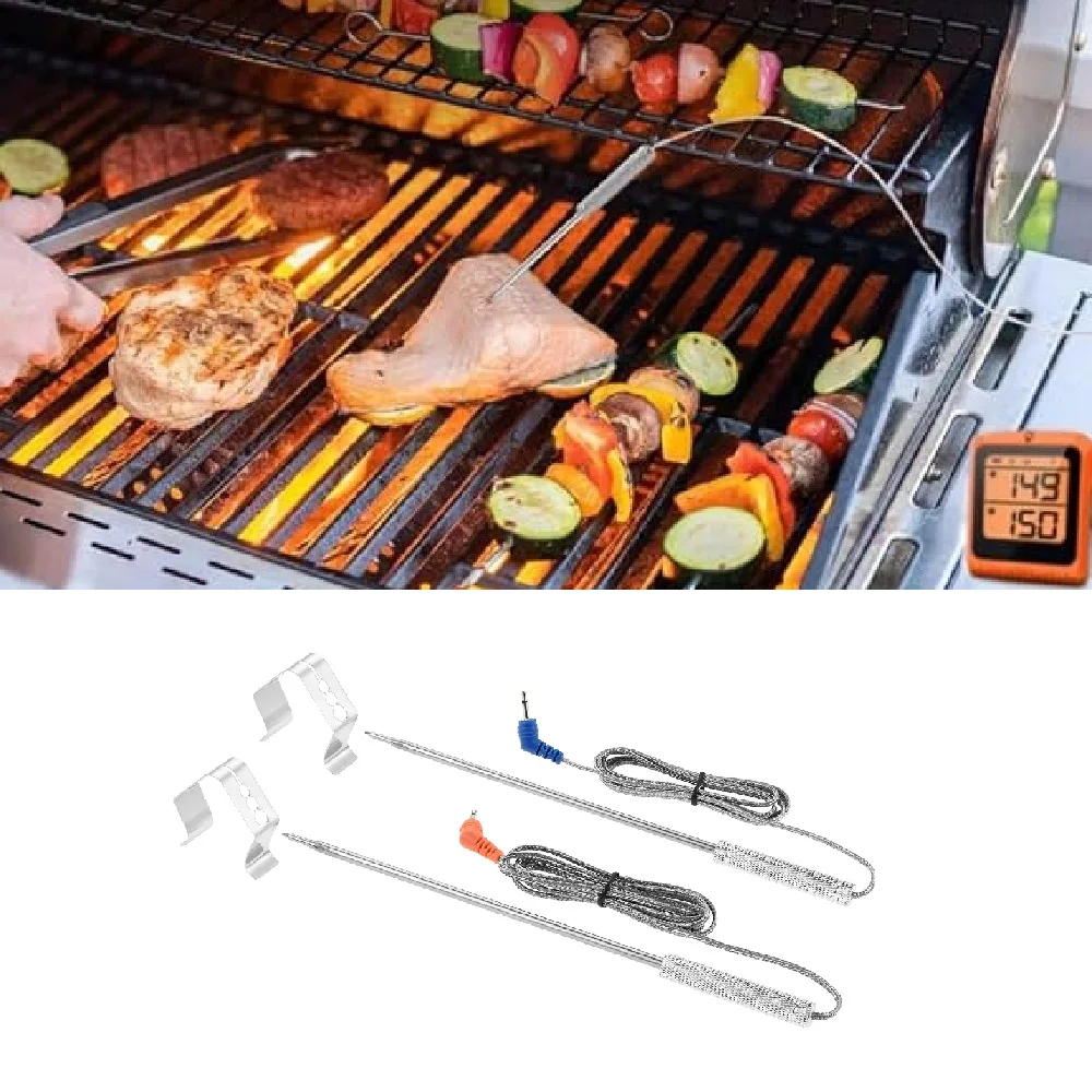 Temperature Detection Range 0°C To 300°C Food-grade Long Temperature Probe Replaced with 42-inch Braided Steel Mesh Probe Wire
Temperature Detection Range 0°C To 300°C Food-grade Long Temperature Probe Replaced with 42-inch Braided Steel Mesh Probe Wire