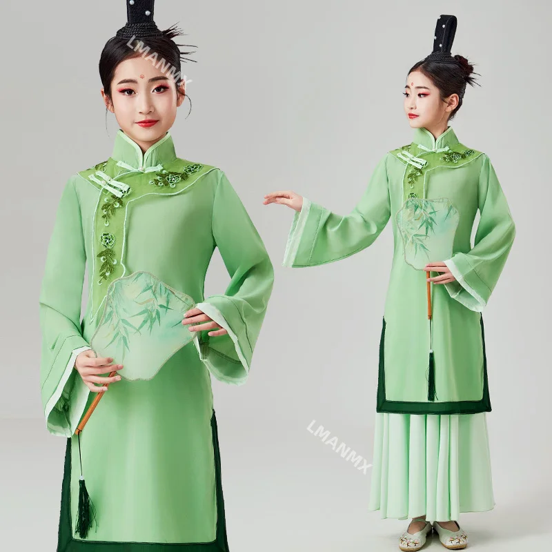 Children's Classical Square Fan Dance Performance Dress Art Exam Performance Dress
Children's Classical Square Fan Dance Performance Dress Art Exam Performance Dress