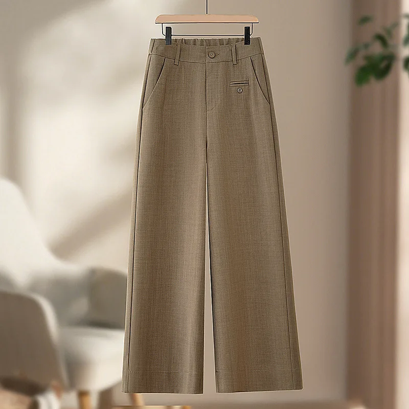 Nine-point Suit Wide-leg Pants for Women, Autumn High-waisted Loose Draped Small Stature Casual Straight-leg Pants
Nine-point Suit Wide-leg Pants for Women, Autumn High-waisted Loose Draped Small Stature Casual Straight-leg Pants