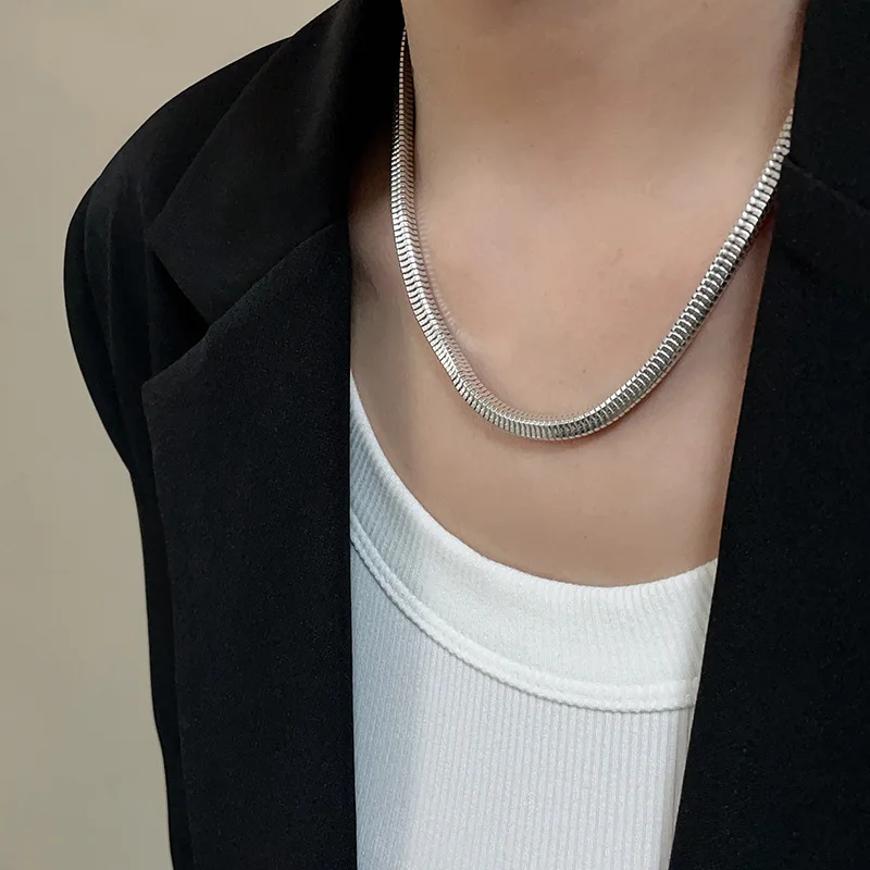 Personality Trendy Simple Design 925 Sterling Silver Female Snake Chain Jewelry Sets For Women Necklace Bracelet Gifts No Fade
Personality Trendy Simple Design 925 Sterling Silver Female Snake Chain Jewelry Sets For Women Necklace Bracelet Gifts No Fade