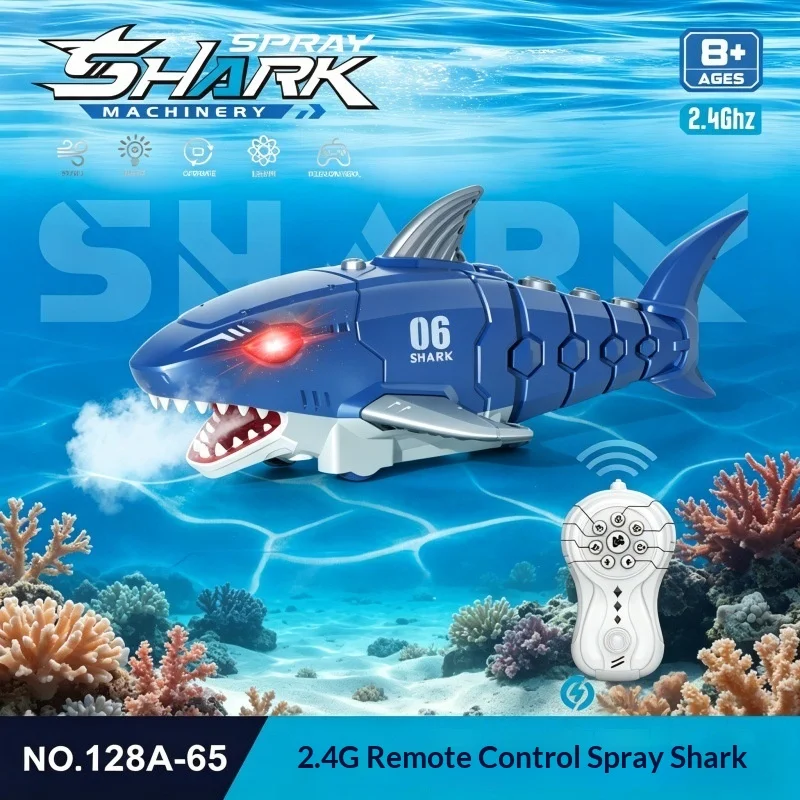 2.4G RC Shark Toy Remote Control Electric Bionic Megalodon Simulation Animal with Water Spray Rechargeable Funny Gift for Kids
2.4G RC Shark Toy Remote Control Electric Bionic Megalodon Simulation Animal with Water Spray Rechargeable Funny Gift for Kids
