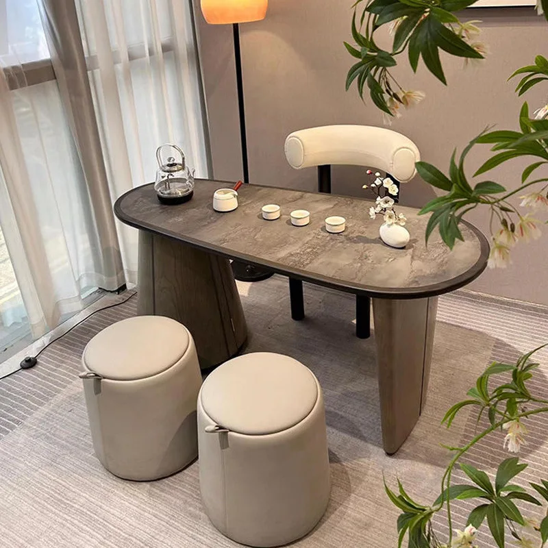 New Chinese style tea table and chair combination household living room simple small tea table light luxury modern high sense
New Chinese style tea table and chair combination household living room simple small tea table light luxury modern high sense