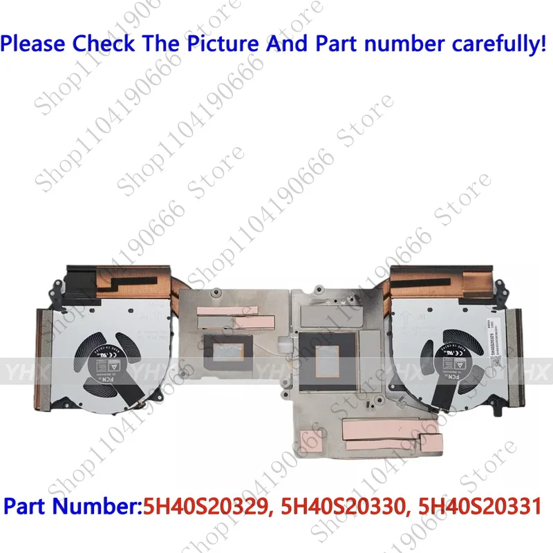 5H40S20329 New Thermal Module Y560 E3 CPU Heatsink Fan For Legion 5-15ITH6H Notebook computer components 
5H40S20329 New Thermal Module Y560 E3 CPU Heatsink Fan For Legion 5-15ITH6H Notebook computer components