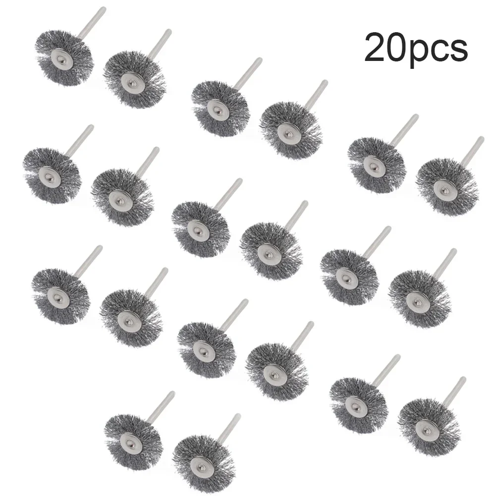 20pc Drill Brush Wire Wheel Brush 3.175*25/5mm Metal Polishing Wood Carving Brush For Electrical Grinder Rotary Tool Accessories
20pc Drill Brush Wire Wheel Brush 3.175*25/5mm Metal Polishing Wood Carving Brush For Electrical Grinder Rotary Tool Accessories