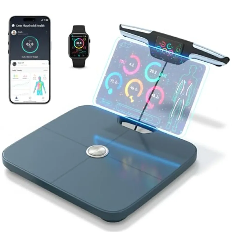 Premium Smart Digital Body Weight Scale - 8 Electrodes 56+Metrics -Rechargeable- WiFi and Bluetooth - Full Body Analysis -Track
Premium Smart Digital Body Weight Scale - 8 Electrodes 56+Metrics -Rechargeable- WiFi and Bluetooth - Full Body Analysis -Track