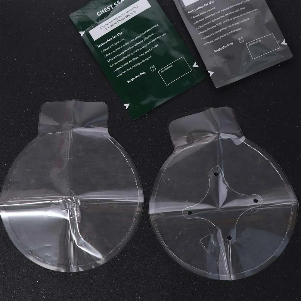 Occlusive Adhesive Vent Chest Seal Advanced Adhesive Transparent Trauma Sticker Patch Lightweight Life-Saving Outdoor Chest Seal
Occlusive Adhesive Vent Chest Seal Advanced Adhesive Transparent Trauma Sticker Patch Lightweight Life-Saving Outdoor Chest Seal