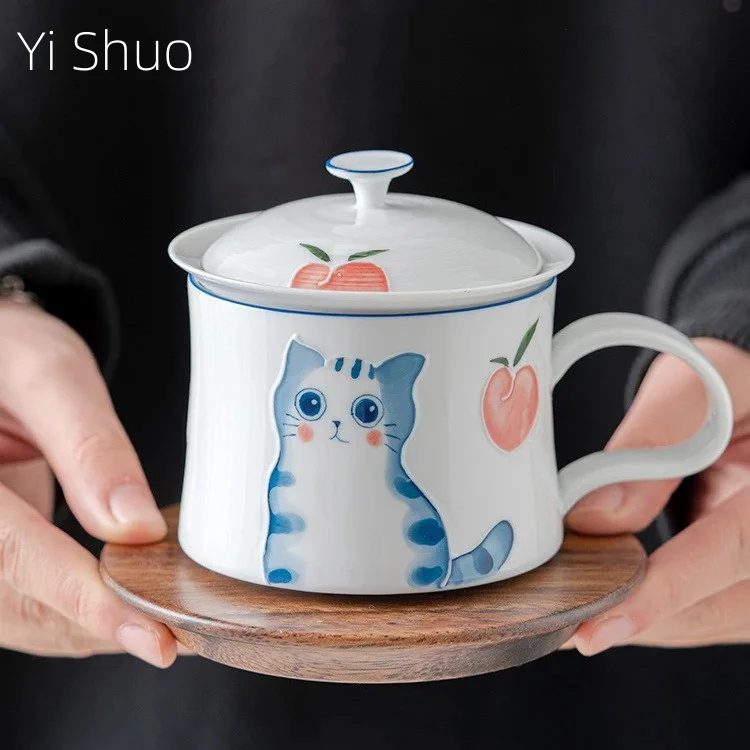 High-end Exquisite Hand-painted Cat Ceramic Handmade Coffee Cup High Value Teacup Light Luxury European Small Luxury Simple Cup
High-end Exquisite Hand-painted Cat Ceramic Handmade Coffee Cup High Value Teacup Light Luxury European Small Luxury Simple Cup