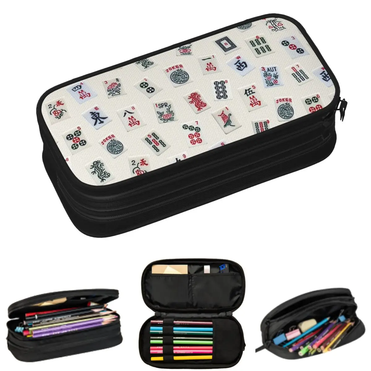 Mahjong Game Tiles Design Pencil Cases for Students Gifts Pen Box Pencil Bag Large Capacity Pencil Pouch
Mahjong Game Tiles Design Pencil Cases for Students Gifts Pen Box Pencil Bag Large Capacity Pencil Pouch