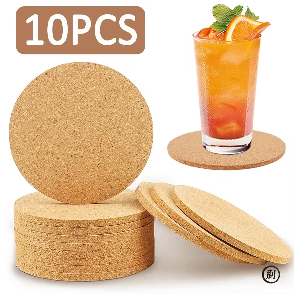 10PCS Cup Mat Natural Round Wooden Pad Durable Non-Slip Cork Coaster Tea Coffee Mug Drinks Holder for Table Decor DIY Tableware
10PCS Cup Mat Natural Round Wooden Pad Durable Non-Slip Cork Coaster Tea Coffee Mug Drinks Holder for Table Decor DIY Tableware