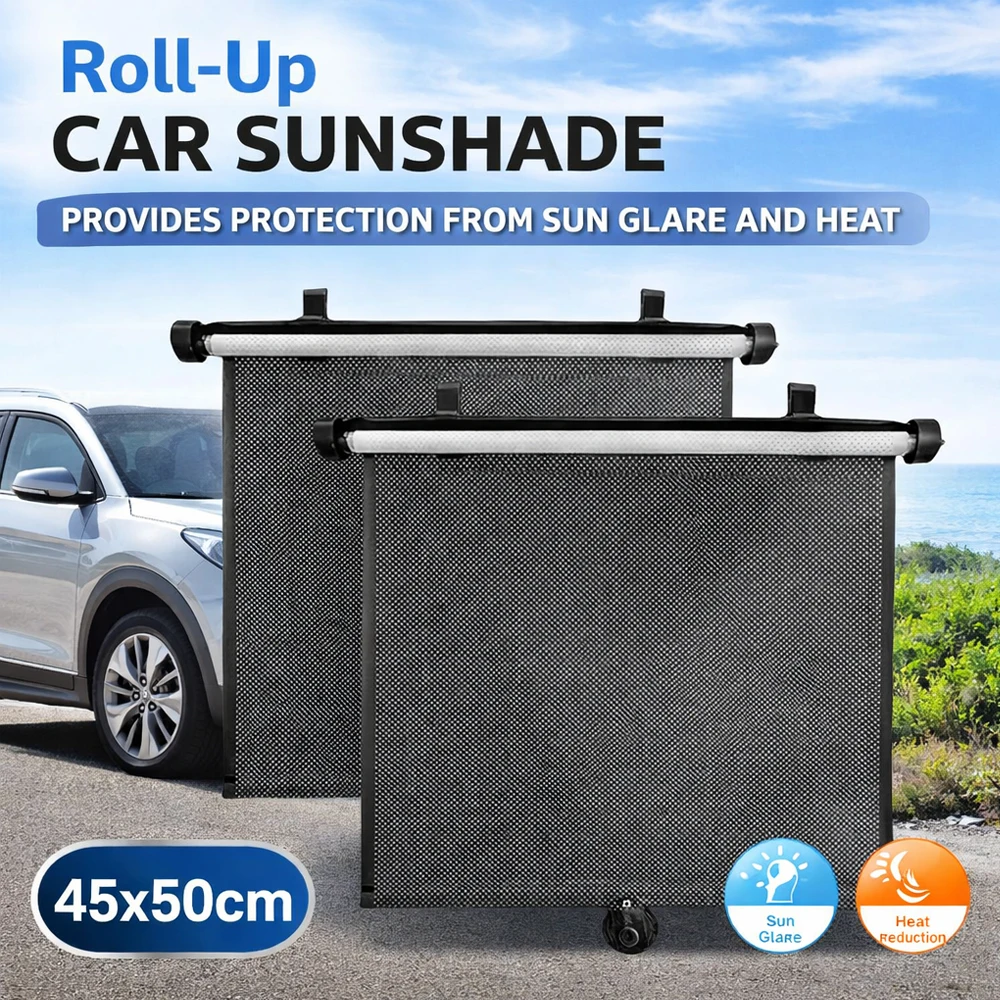 2PCS + Car Side Window Sun Shade + 40x50cm + Retractable Roll Up + Suction Cup + UV Protection + Privacy Shield
2PCS + Car Side Window Sun Shade + 40x50cm + Retractable Roll Up + Suction Cup + UV Protection + Privacy Shield